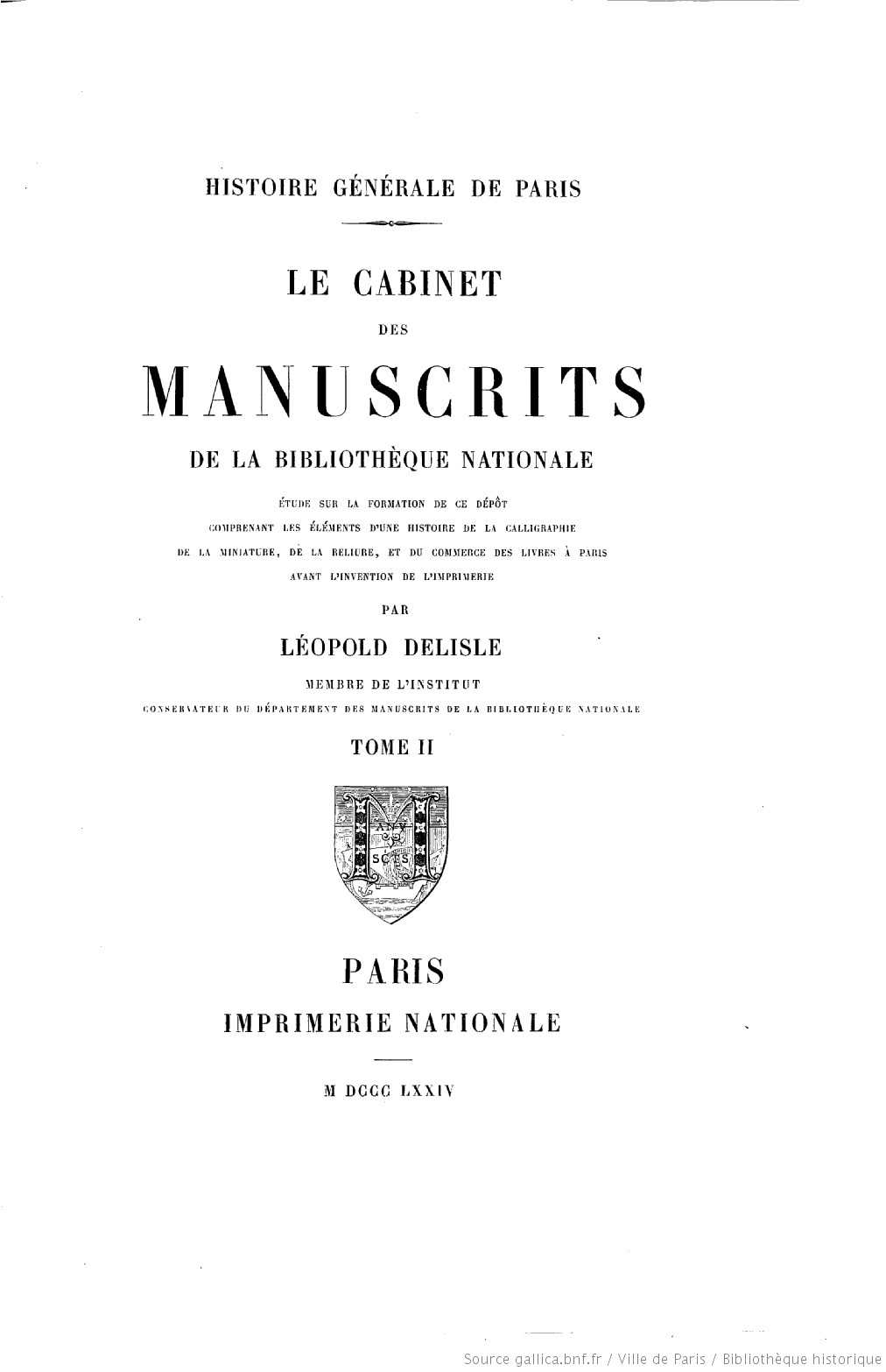 Catalogue Rouge - Le Cabinet Des Manuscrits De La Bibliothèque ...