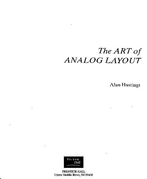 Catalogue Rouge - The Art Of Analog Layout